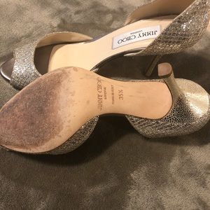 Jimmy Choo evening shoes.  Gently used
